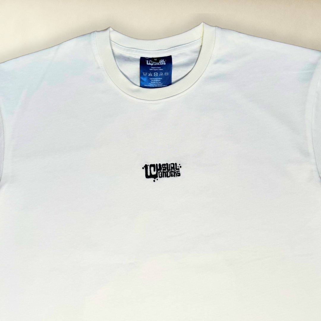 Summer T - Shirt With Printed Navy And Orange Sunset Graphic - Unusual Wonders